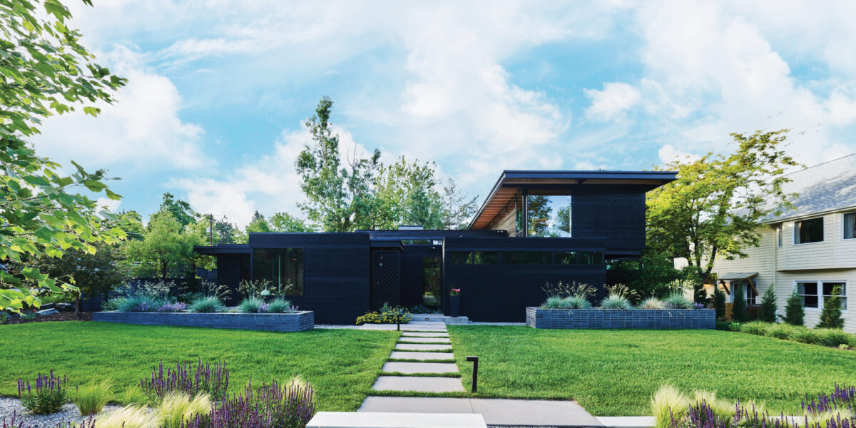 This Dramatic Black Colorado Ranch House Has It All (Plus, the Coziest Firepit We’ve Ever Seen)